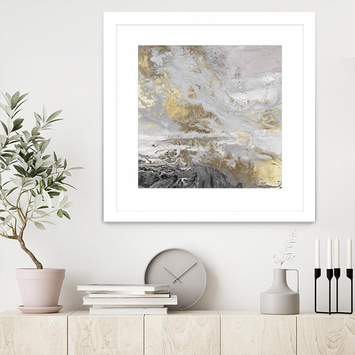 Playa Secreto III Lavender Version by Wendy Kroeker on GIANT ART - white abstract