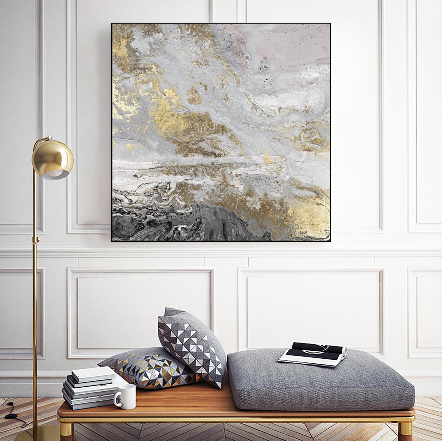 Playa Secreto III Lavender Version by Wendy Kroeker on GIANT ART - white abstract