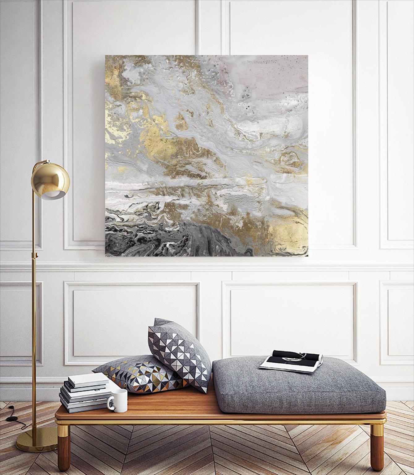 Playa Secreto III Lavender Version by Wendy Kroeker on GIANT ART - white abstract