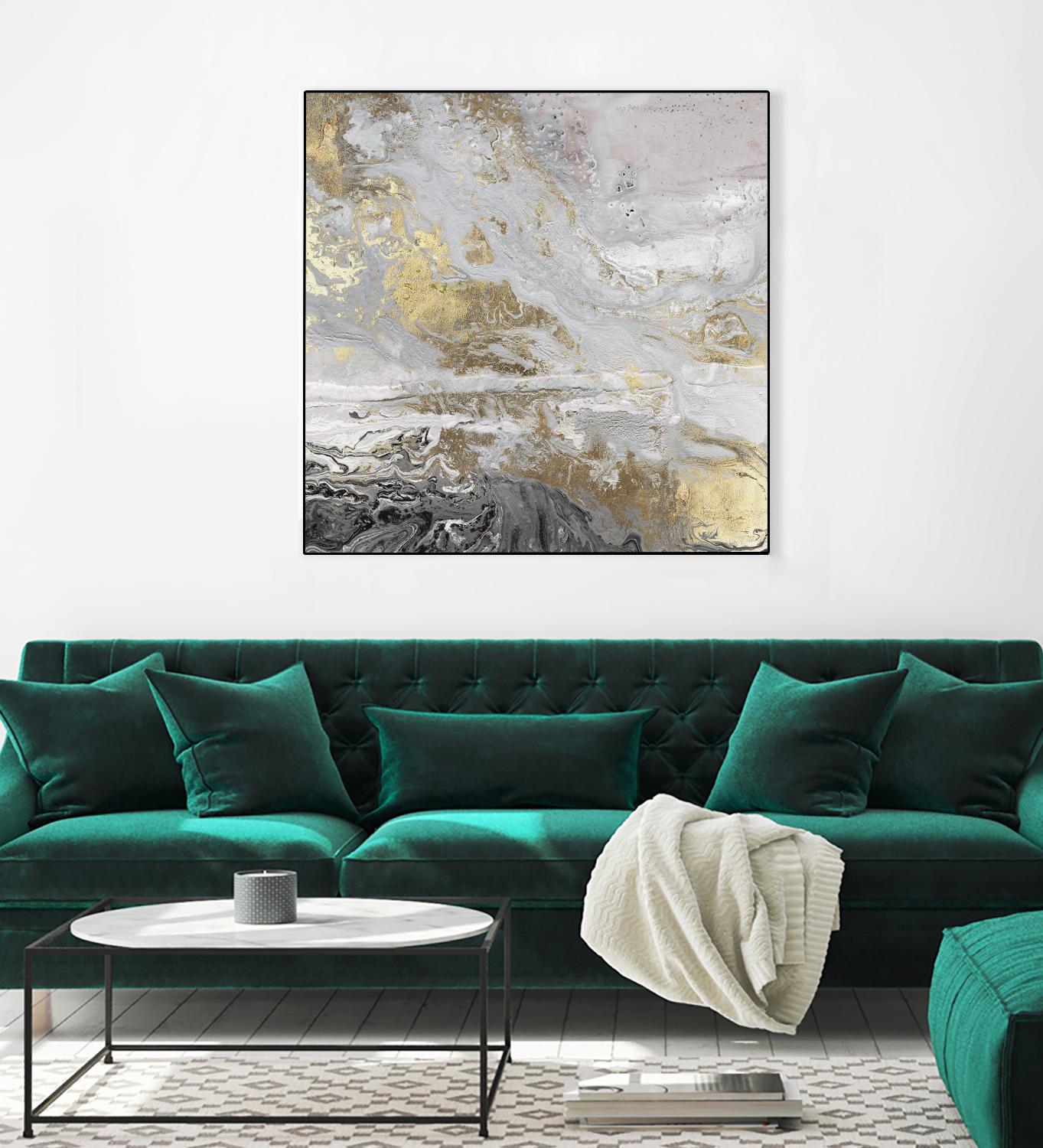 Playa Secreto III Lavender Version by Wendy Kroeker on GIANT ART - white abstract