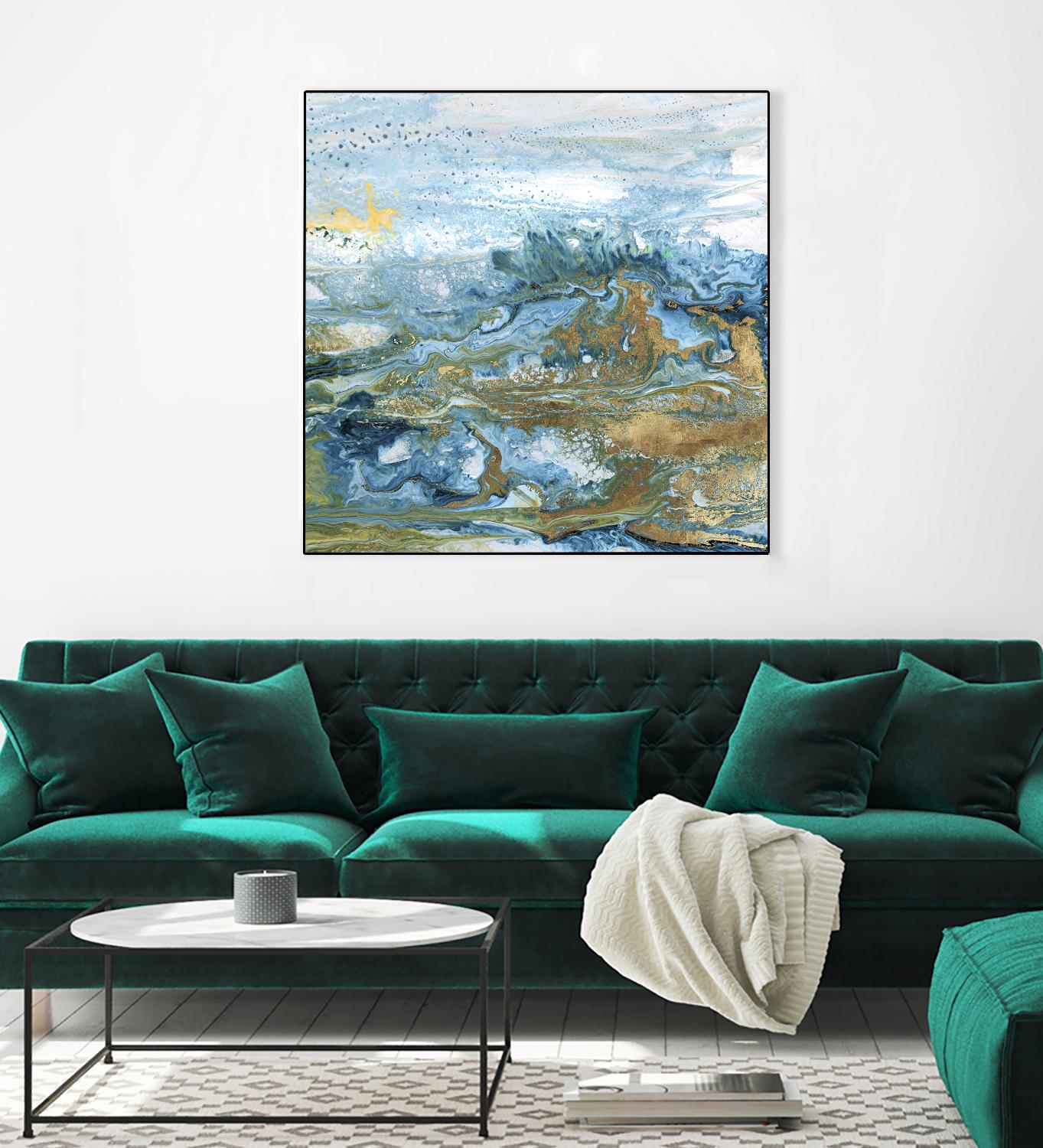 Geode II by Wendy Kroeker on GIANT ART - gold abstract