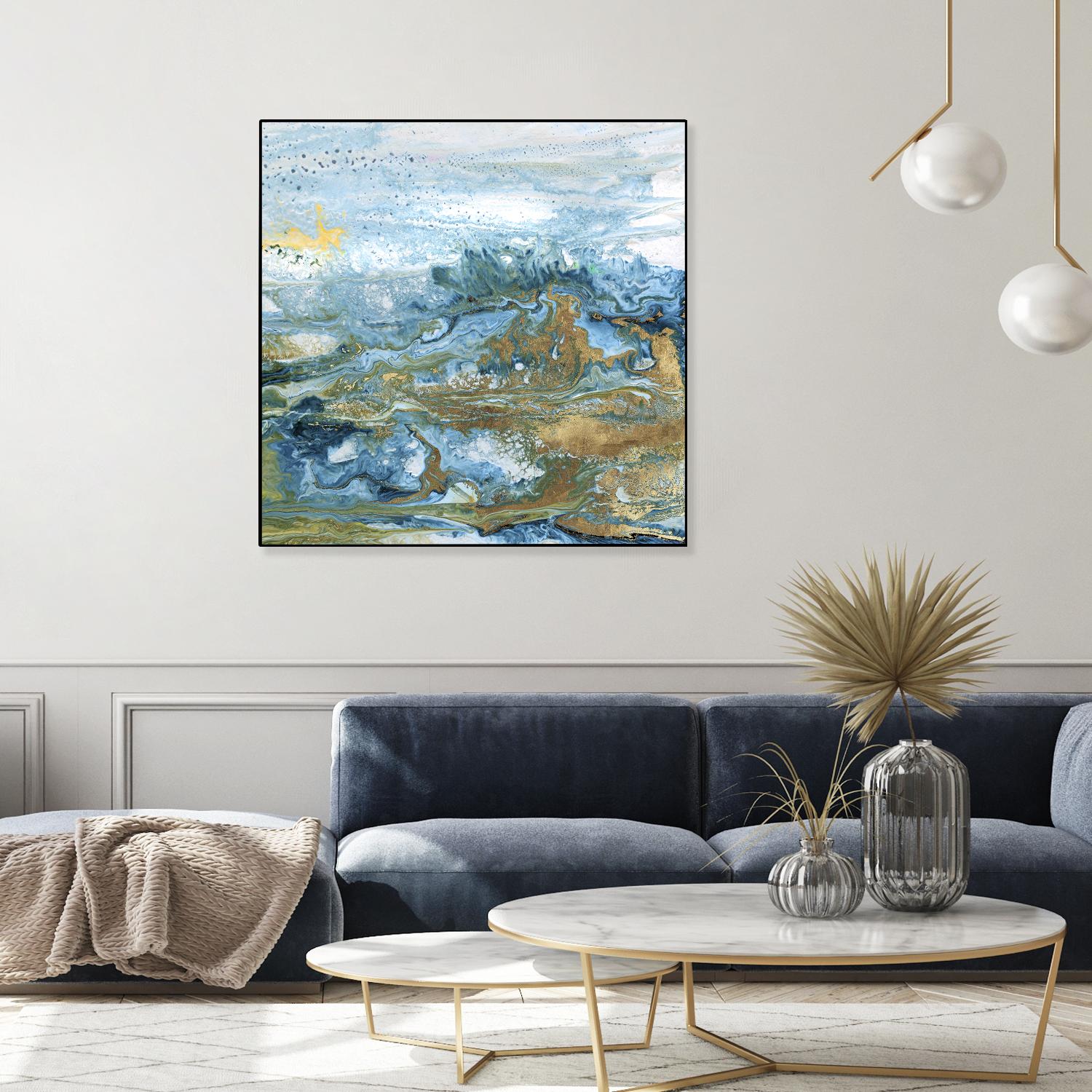 Geode II by Wendy Kroeker on GIANT ART - gold abstract