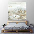 Geode II Teal Version by Wendy Kroeker on GIANT ART - gold abstract