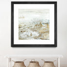 Geode II Teal Version by Wendy Kroeker on GIANT ART - gold abstract