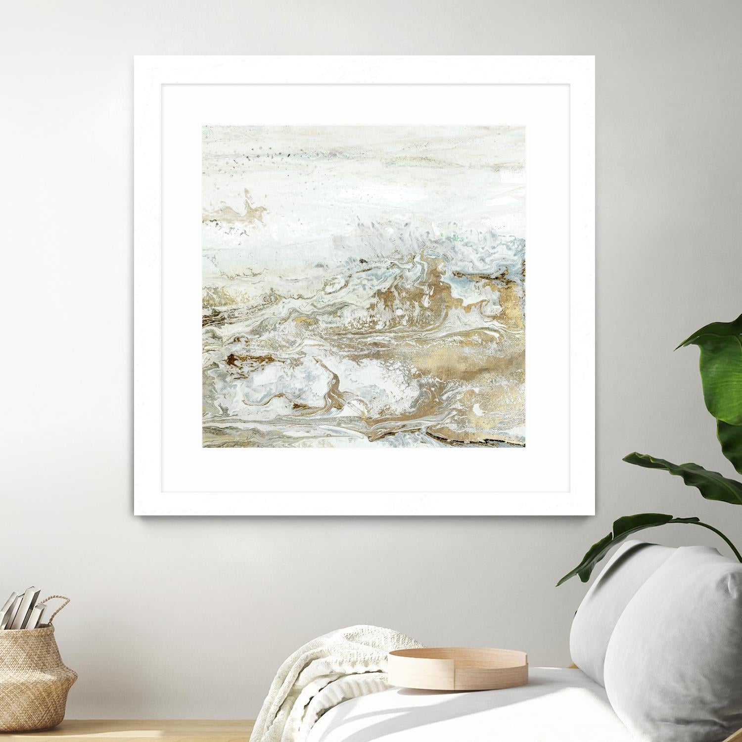 Geode II Teal Version by Wendy Kroeker on GIANT ART - gold abstract