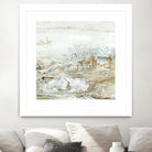 Geode II Teal Version by Wendy Kroeker on GIANT ART - gold abstract