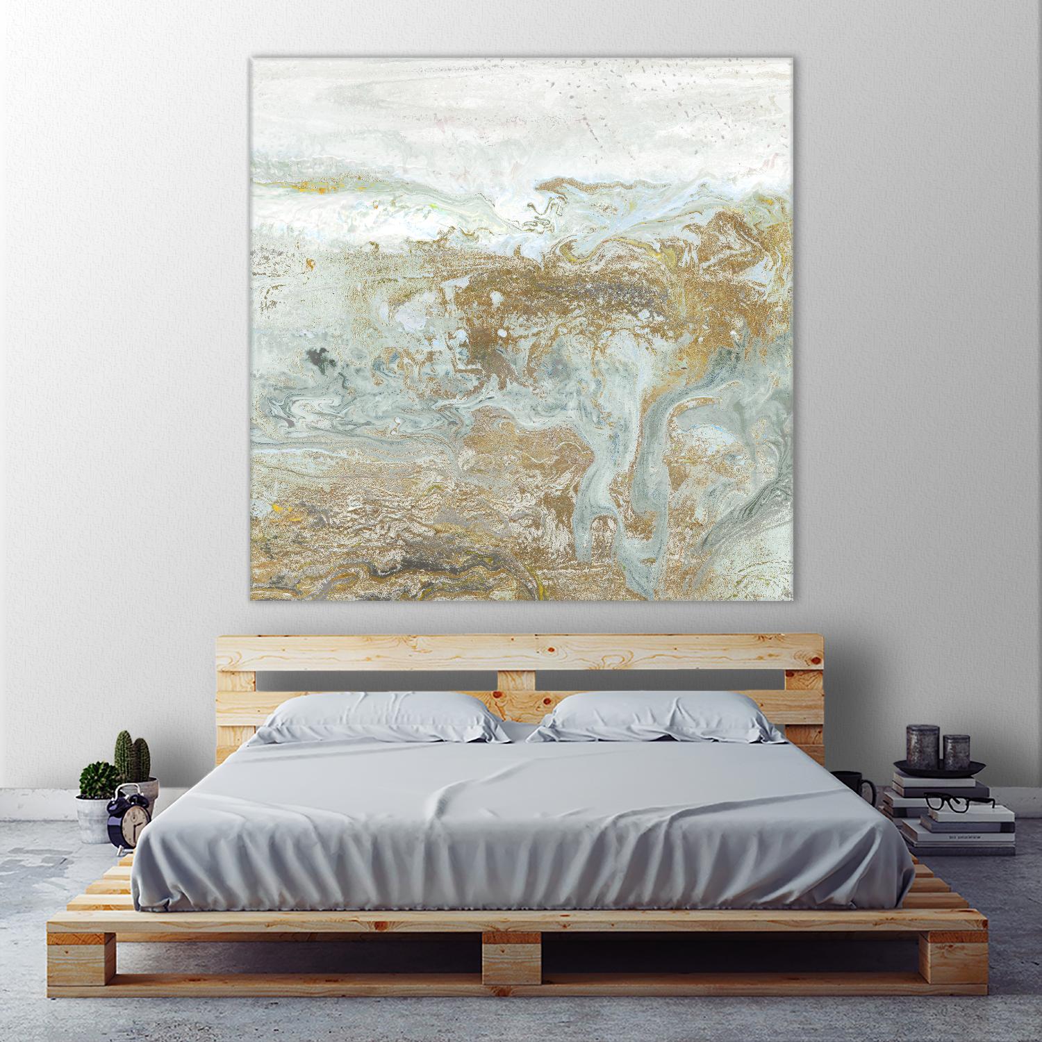 Geode III Teal Version by Wendy Kroeker on GIANT ART - blue abstract