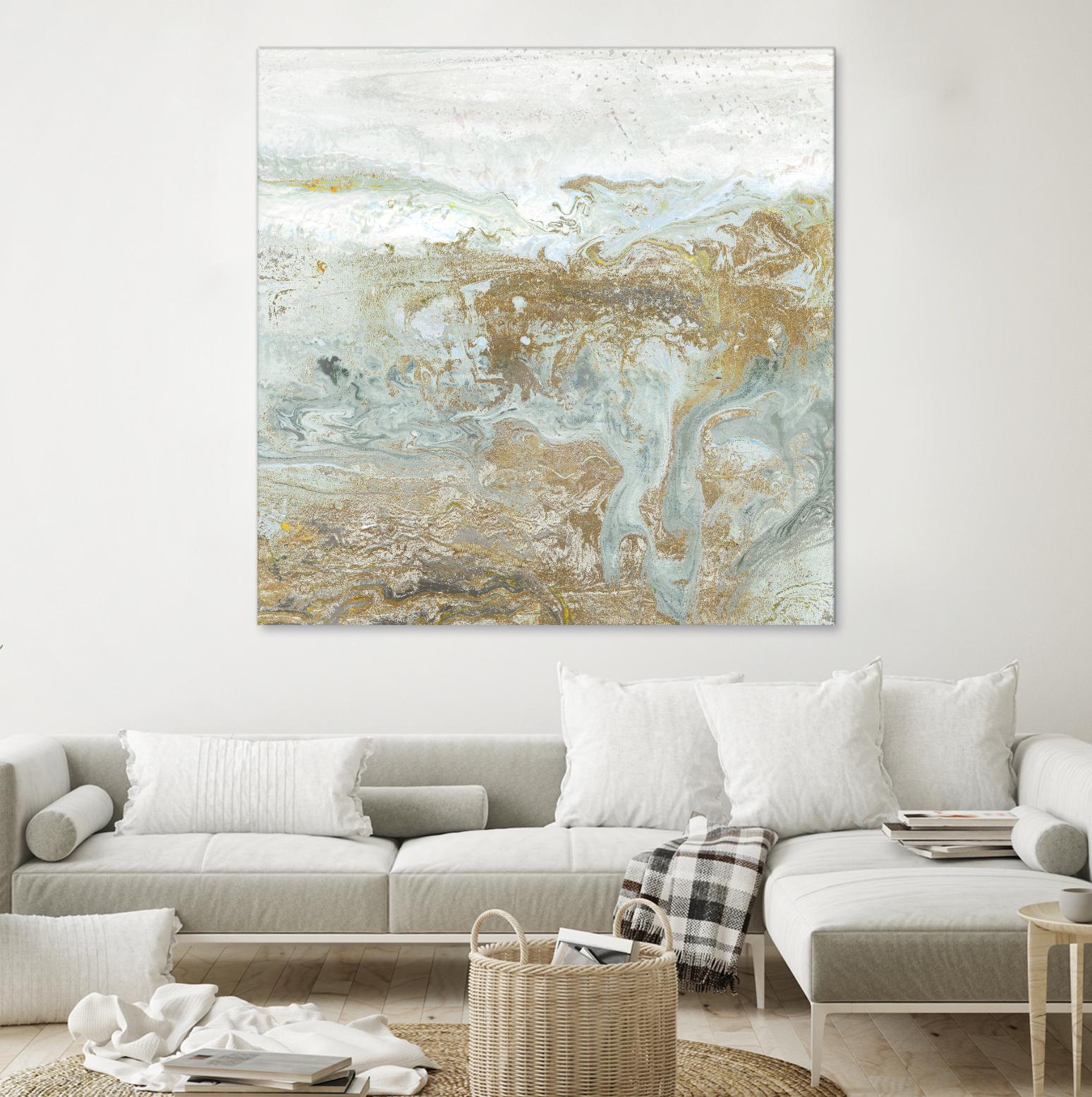 Geode III Teal Version by Wendy Kroeker on GIANT ART - blue abstract