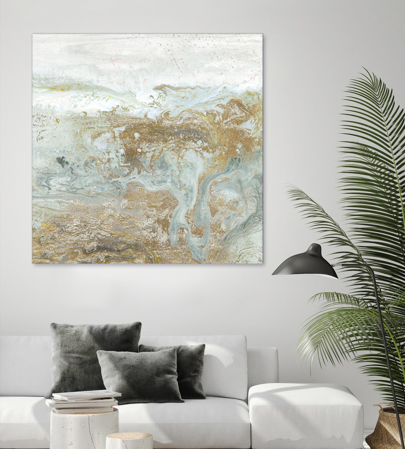 Geode III Teal Version by Wendy Kroeker on GIANT ART - blue abstract