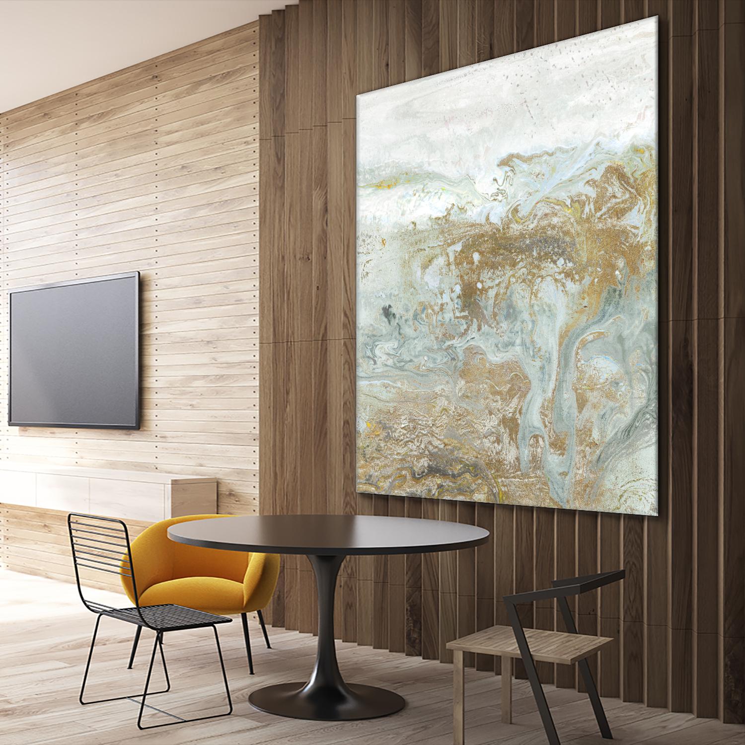 Geode III Teal Version by Wendy Kroeker on GIANT ART - blue abstract