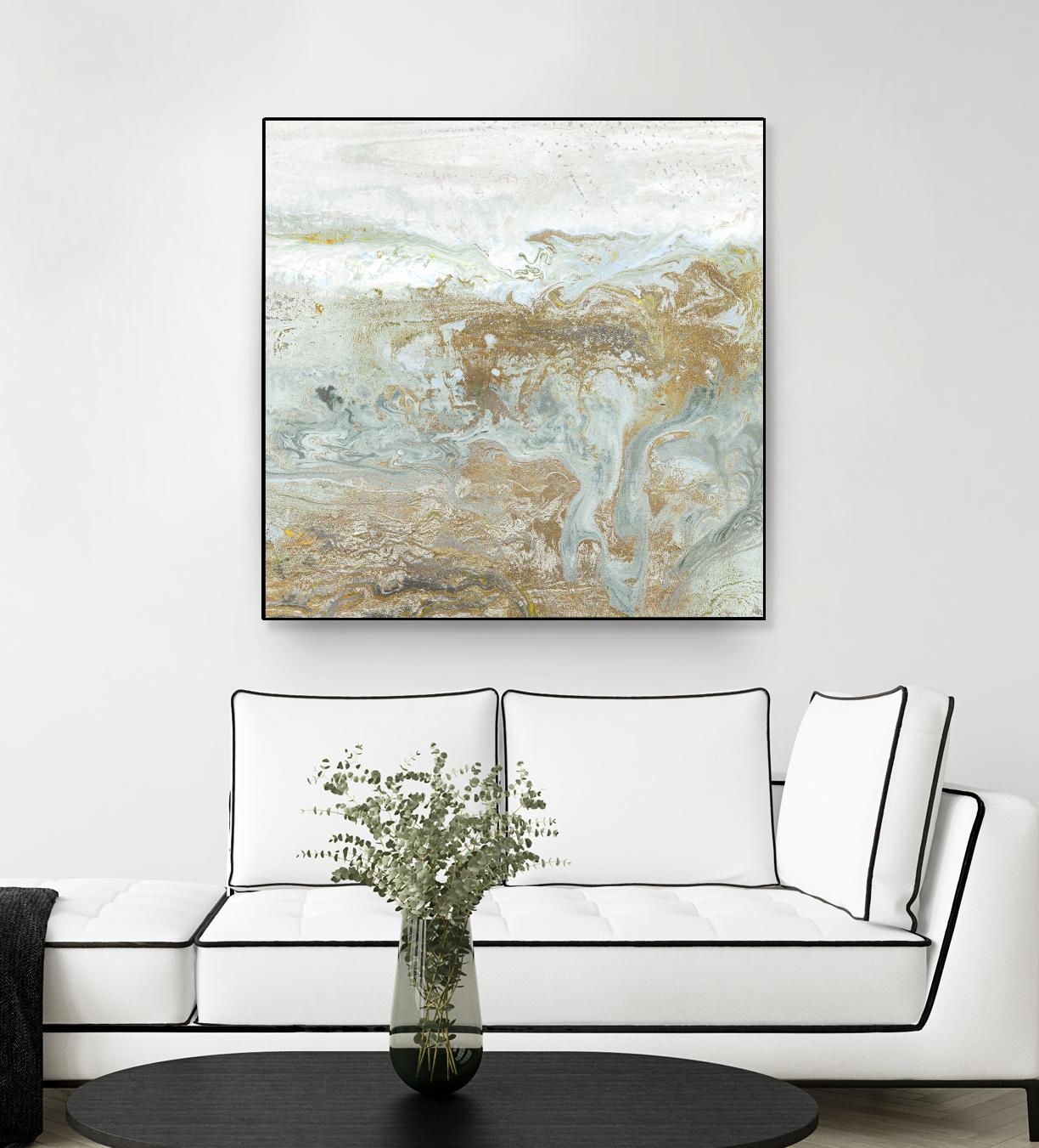 Geode III Teal Version by Wendy Kroeker on GIANT ART - blue abstract