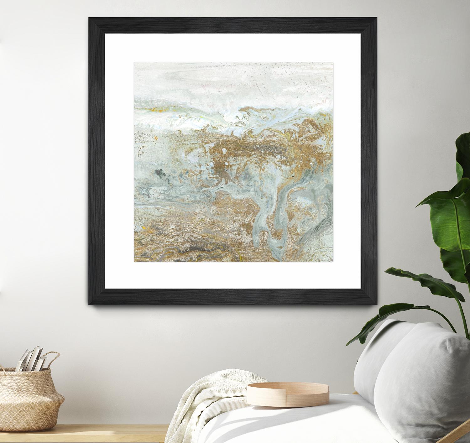 Geode III Teal Version by Wendy Kroeker on GIANT ART - blue abstract