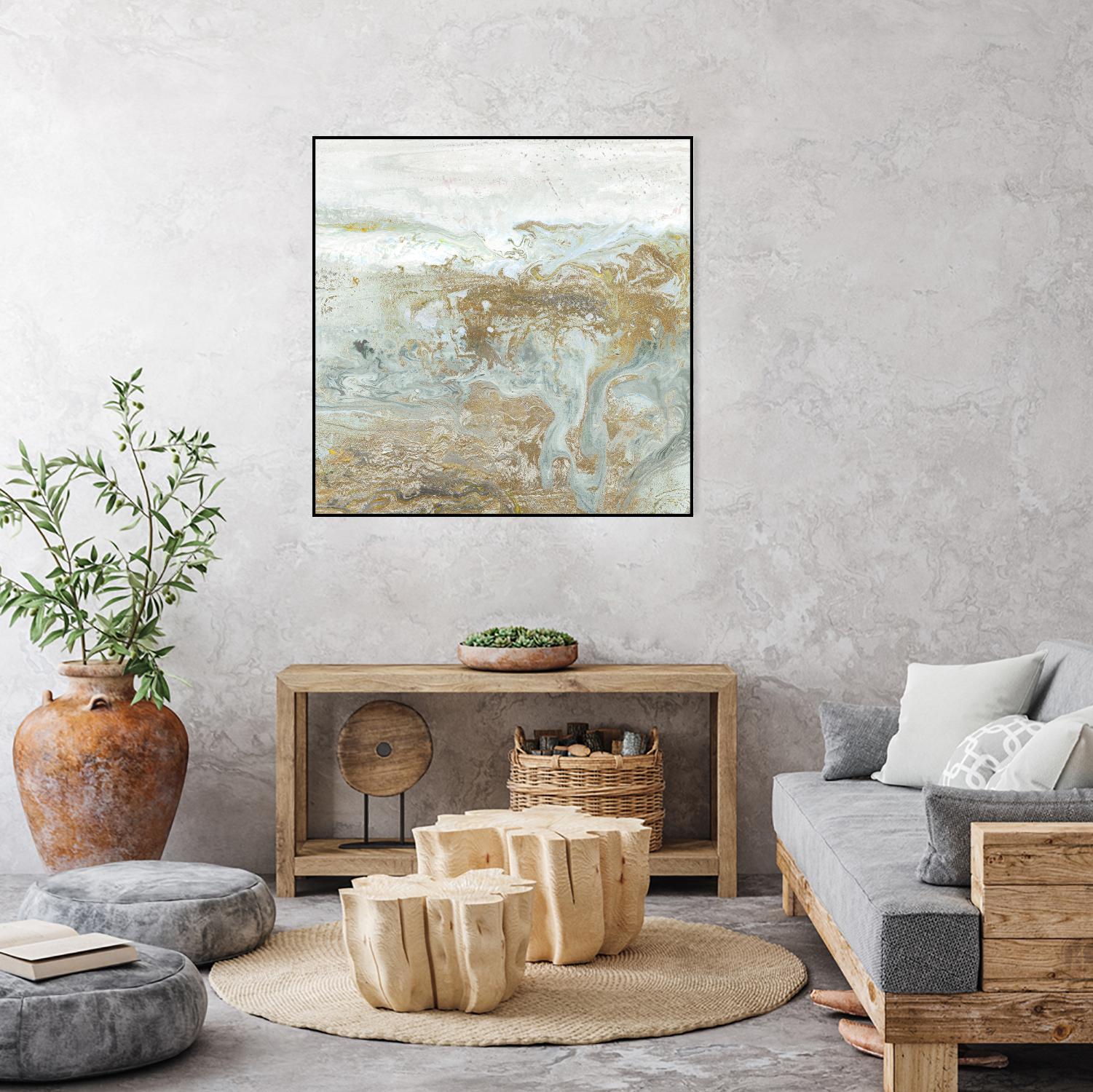 Geode III Teal Version by Wendy Kroeker on GIANT ART - blue abstract