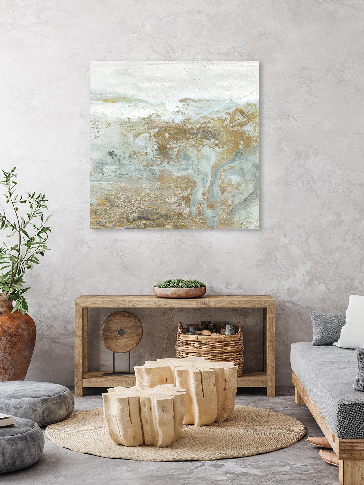 Geode III Teal Version by Wendy Kroeker on GIANT ART - blue abstract