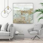 Geode III Teal Version by Wendy Kroeker on GIANT ART - blue abstract