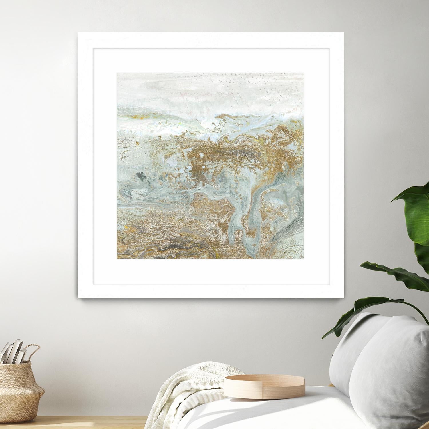 Geode III Teal Version by Wendy Kroeker on GIANT ART - blue abstract