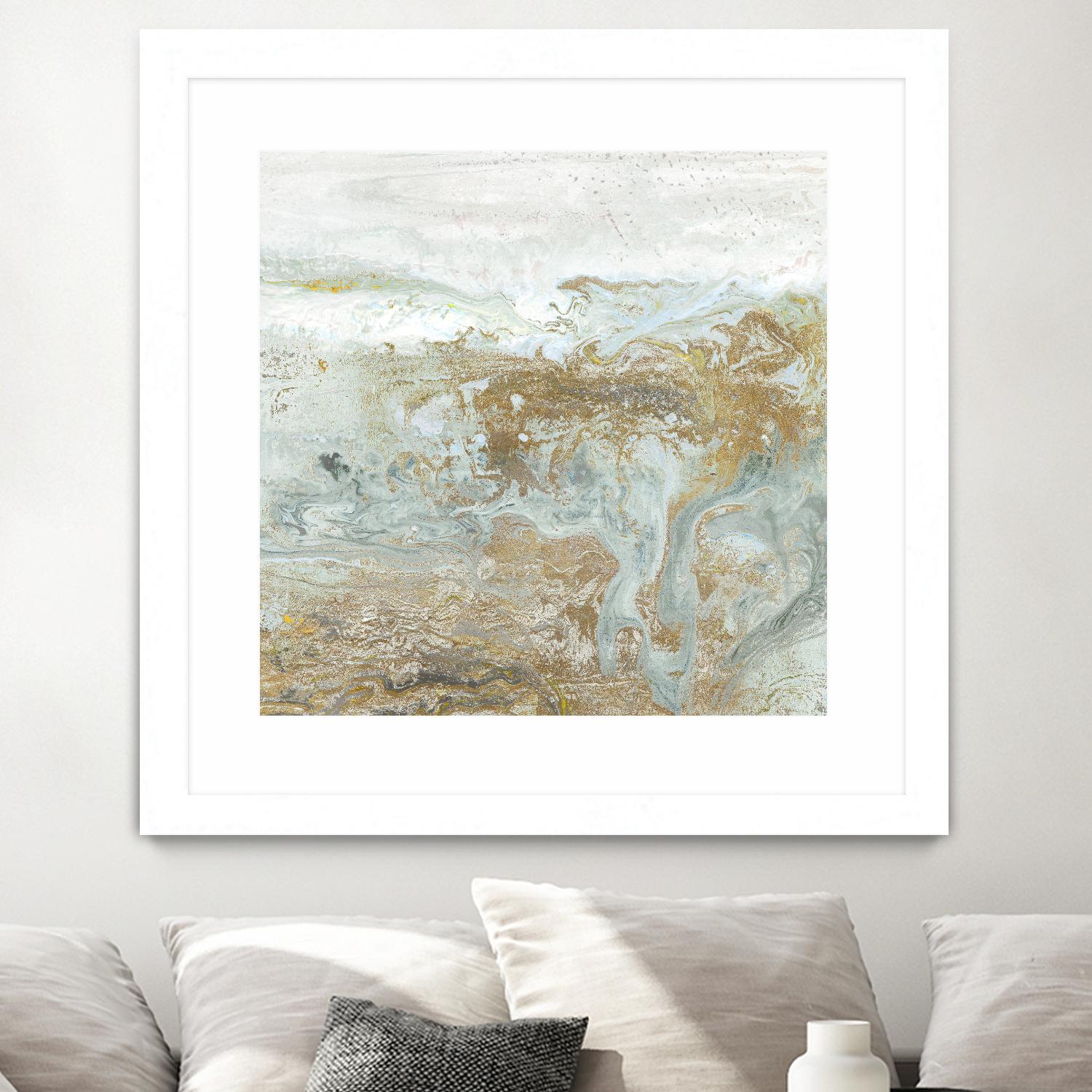 Geode III Teal Version by Wendy Kroeker on GIANT ART - blue abstract