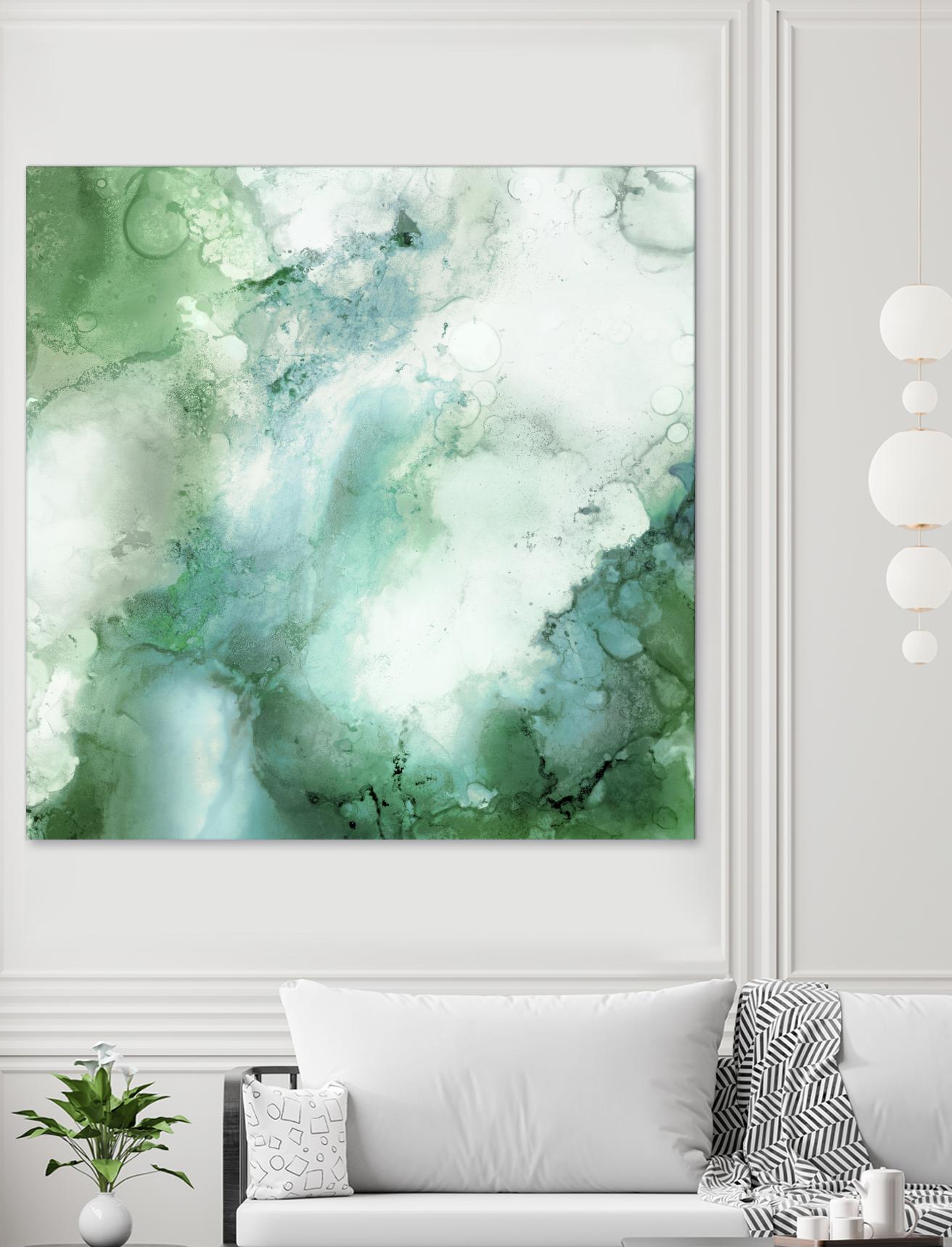 Zen Panel III by Wendy Kroeker on GIANT ART - white abstract
