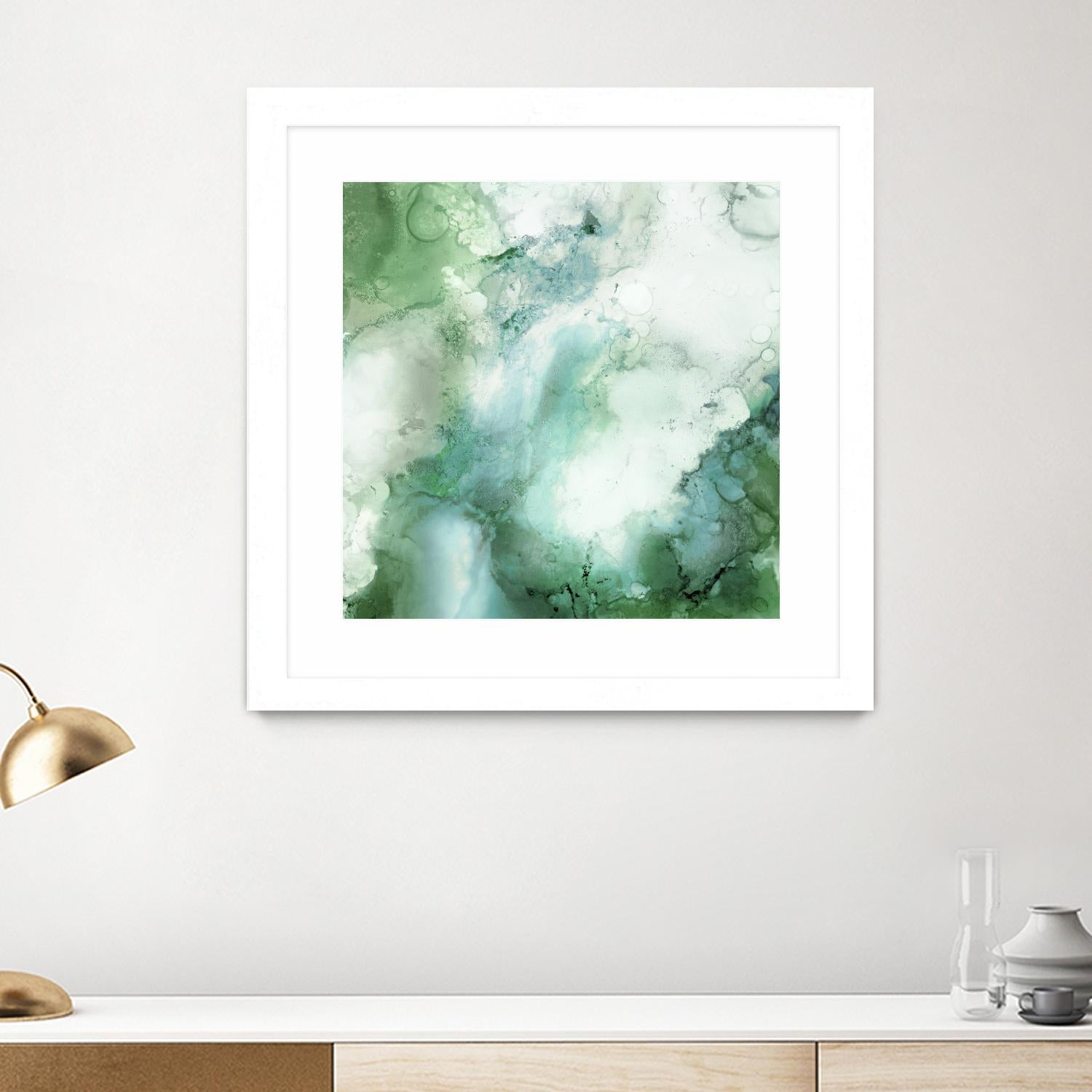 Zen Panel III by Wendy Kroeker on GIANT ART - white abstract