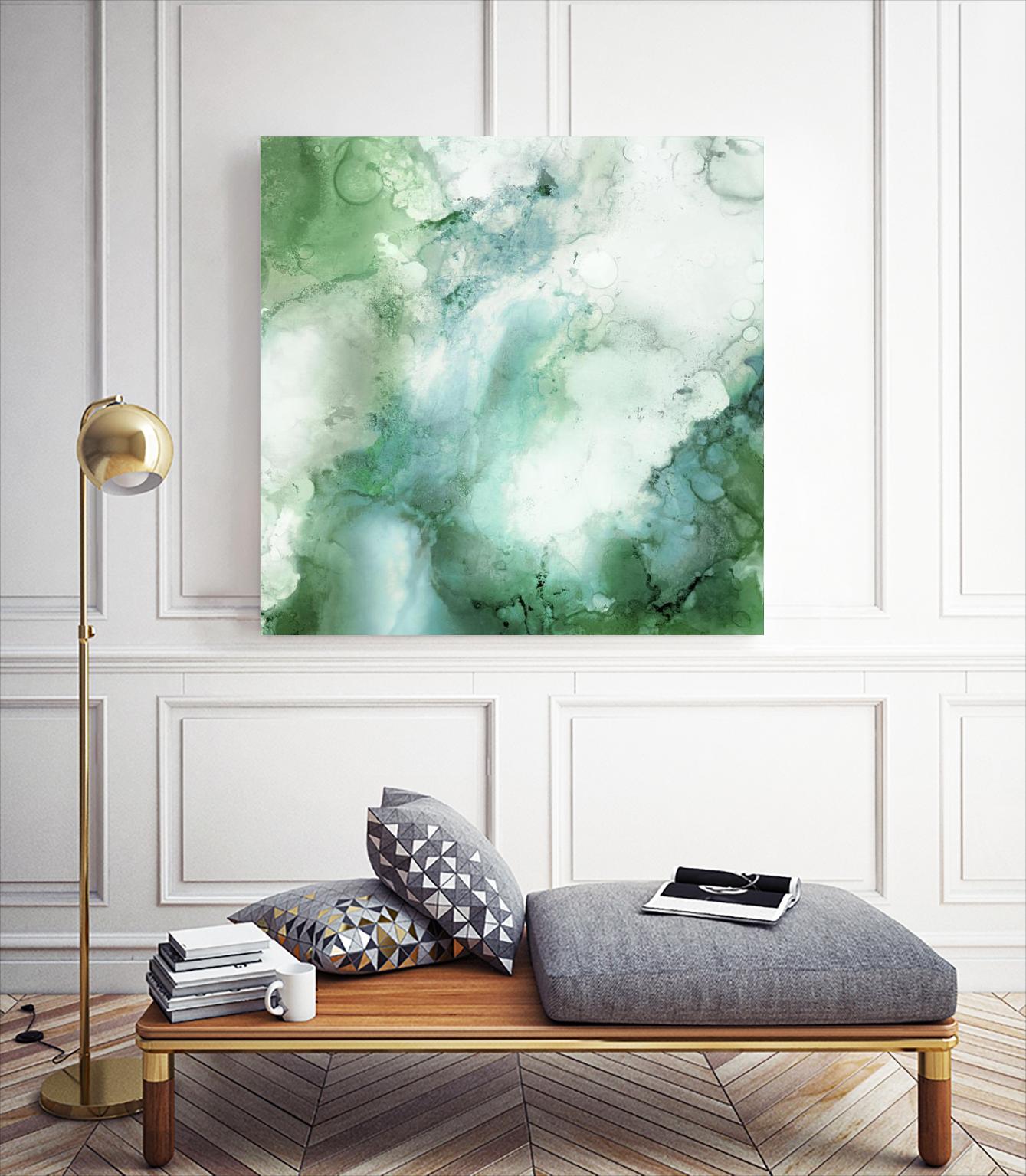 Zen Panel III by Wendy Kroeker on GIANT ART - white abstract