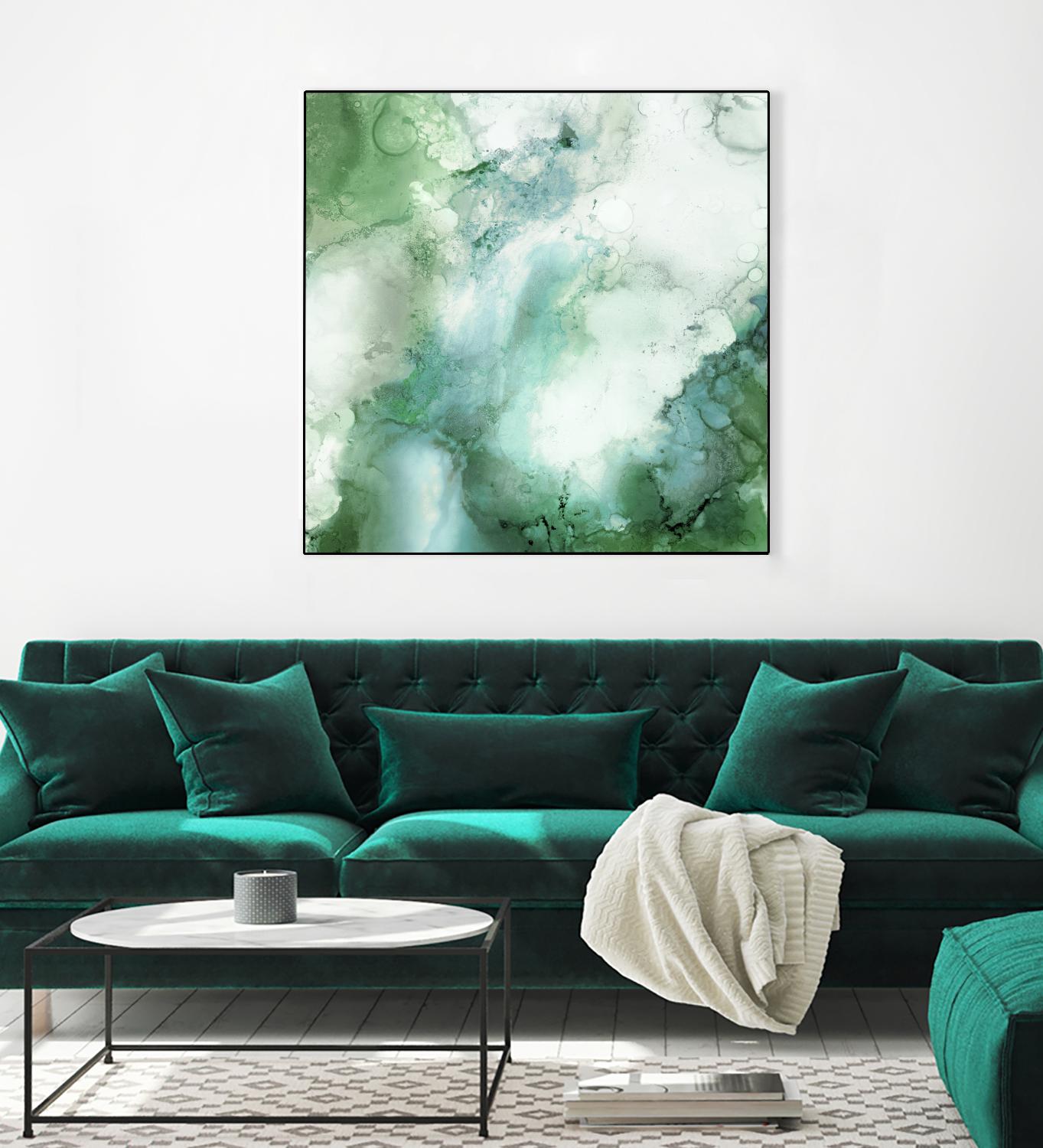 Zen Panel III by Wendy Kroeker on GIANT ART - white abstract