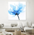 Blue Poppy II by Wendy Kroeker on GIANT ART - white floral