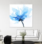 Blue Poppy II by Wendy Kroeker on GIANT ART - white floral