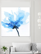 Blue Poppy II by Wendy Kroeker on GIANT ART - white floral