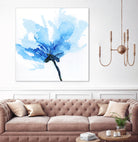 Blue Poppy II by Wendy Kroeker on GIANT ART - white floral