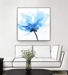 Blue Poppy II by Wendy Kroeker on GIANT ART - white floral