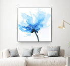 Blue Poppy II by Wendy Kroeker on GIANT ART - white floral
