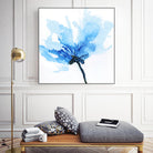Blue Poppy II by Wendy Kroeker on GIANT ART - white floral