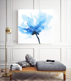 Blue Poppy II by Wendy Kroeker on GIANT ART - white floral