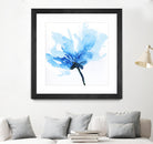 Blue Poppy II by Wendy Kroeker on GIANT ART - white floral