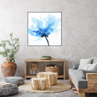 Blue Poppy II by Wendy Kroeker on GIANT ART - white floral