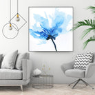 Blue Poppy II by Wendy Kroeker on GIANT ART - white floral