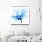 Blue Poppy II by Wendy Kroeker on GIANT ART - white floral