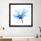 Blue Poppy II by Wendy Kroeker on GIANT ART - white floral