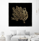 Gold Coral II by Aimee Wilson on GIANT ART - gold nautical