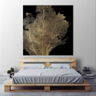 Honey Comb Coral I by Aimee Wilson on GIANT ART - gold nautical