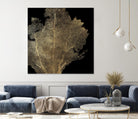 Honey Comb Coral I by Aimee Wilson on GIANT ART - gold nautical