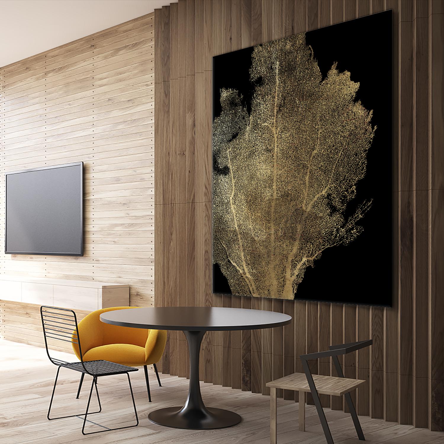 Honey Comb Coral I by Aimee Wilson on GIANT ART - gold nautical