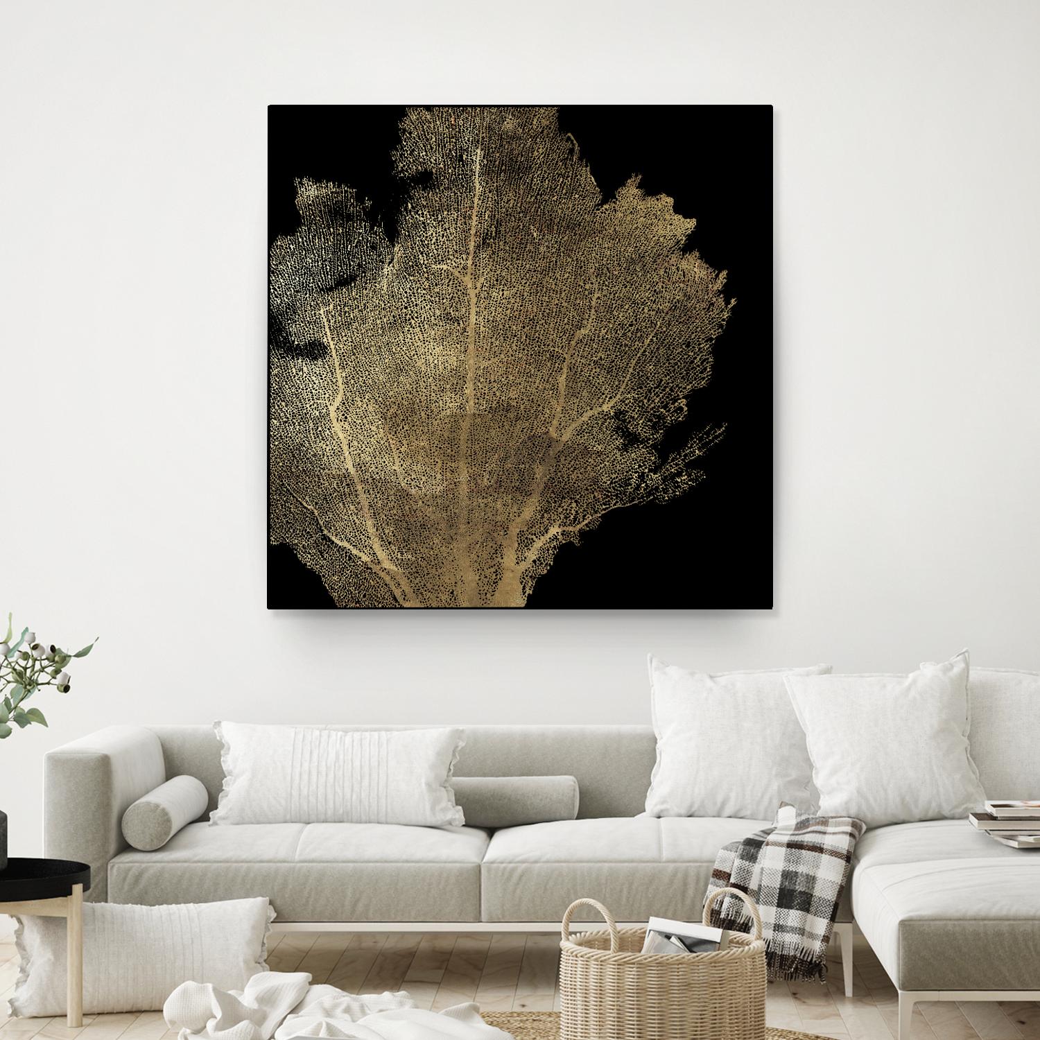 Honey Comb Coral I by Aimee Wilson on GIANT ART - gold nautical
