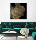 Honey Comb Coral I by Aimee Wilson on GIANT ART - gold nautical
