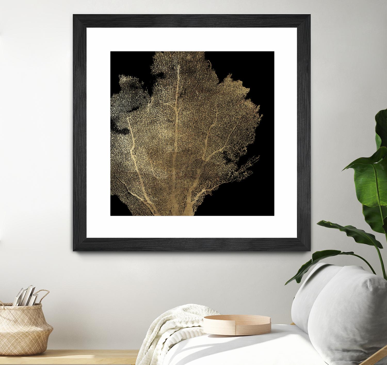 Honey Comb Coral I by Aimee Wilson on GIANT ART - gold nautical