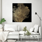 Honey Comb Coral I by Aimee Wilson on GIANT ART - gold nautical