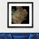 Honey Comb Coral I by Aimee Wilson on GIANT ART - gold nautical