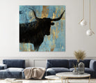 Bison I by Aimee Wilson on GIANT ART - blue contemporary