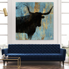 Bison I by Aimee Wilson on GIANT ART - blue contemporary