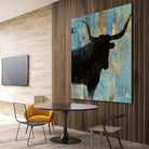 Bison I by Aimee Wilson on GIANT ART - blue contemporary